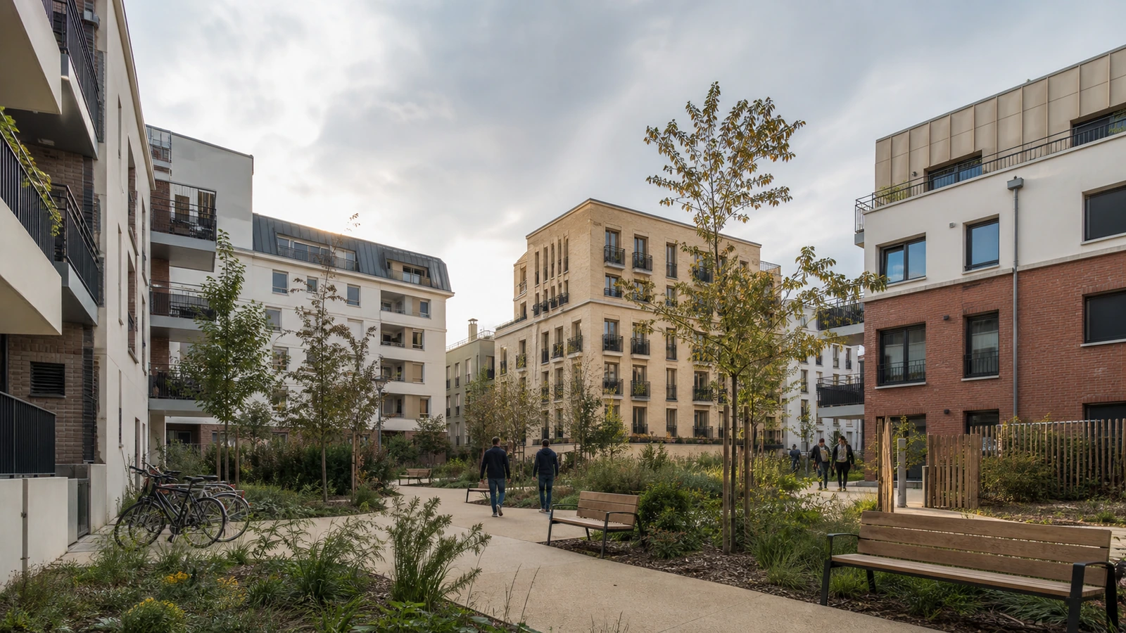 Illustration éditoriale sur la solidarité et le renouvellement urbains — image 2